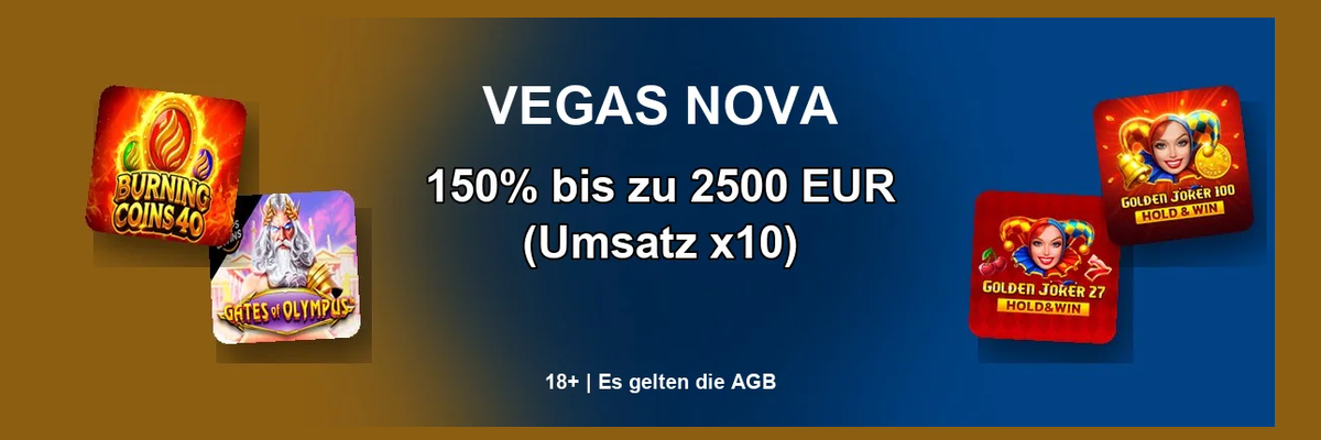 Vegas Nova Willkommensangebot